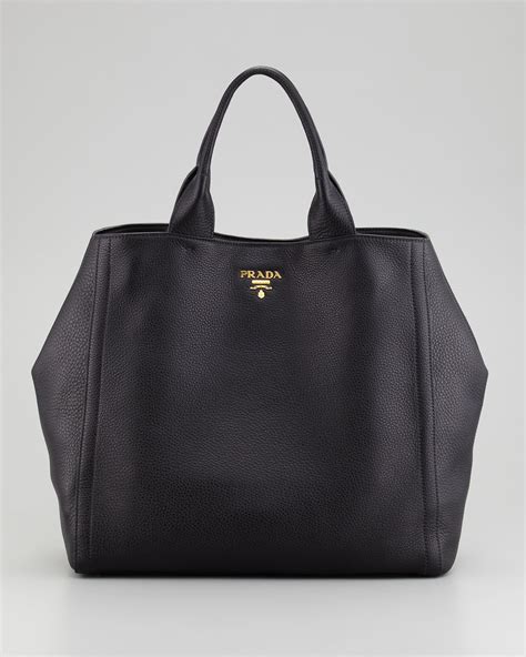 black tote bag prada|prada large tote bag black.